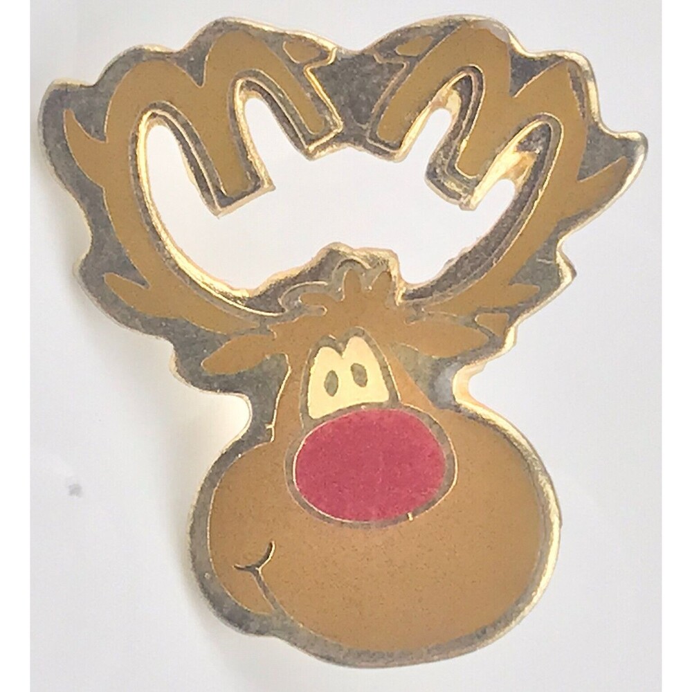 Rudolf The Red Nosed Reindeer Vintage Pin Christmas